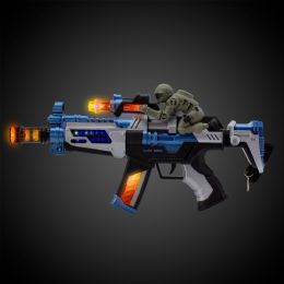 36 Bulk Toy Machine Gun With Military Figure