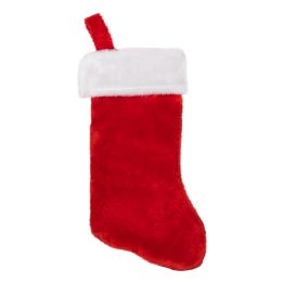 36 Bulk Plush 14-inch Christmas Stocking