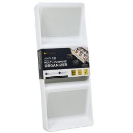 12 Bulk 3-Tiered Gray Plstc NoN-Slip Organizer