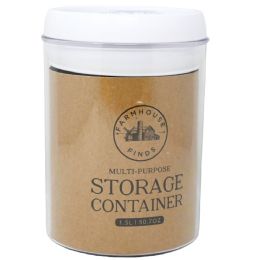40 Bulk 1.7l White Round Plastic Container