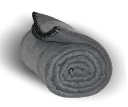 20 Bulk Charcoal Grey Fleece Throw Blanket 50 X 60 in