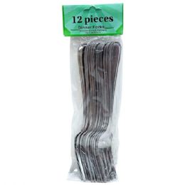 20 Bulk 12 Piece Stainless Steel Dinner Fork Set