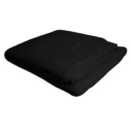 20 Bulk Black Micro Coral Fleece Blanket 50 X 60 in