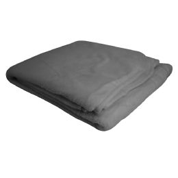 20 Bulk Grey Micro Coral Fleece Blanket 50 X 60 in