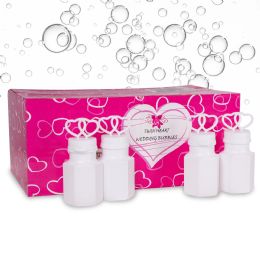 432 Bulk Double Heart Bubble Bottles (24-Count)