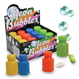 420 Bulk Neon Party Bubbles (counter Display Box Of 1 Dozen)