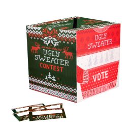 69 Bulk Ugly Christmas Sweater Ballot Box Kit