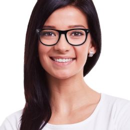 96 Bulk Black Frame 50's Eyeglasses (buddy Style, Dozen)