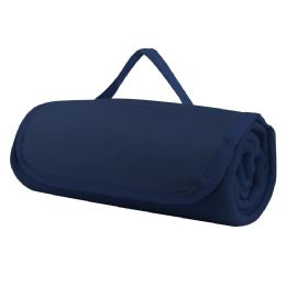 30 Bulk Navy Fleece Roll Up Blanket 47x 53 in