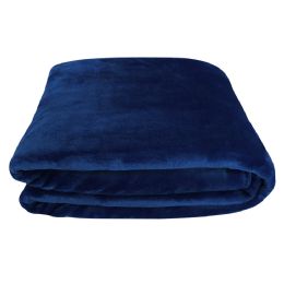 20 Bulk Navy Mink Touch Luxury Blanket 50 X 60 in