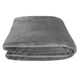 20 Bulk Grey Mink Touch Luxury Blanket 50 X 60 in