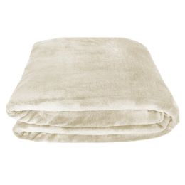 20 Bulk Cream Mink Touch Luxury Blanket 50 X 60 in