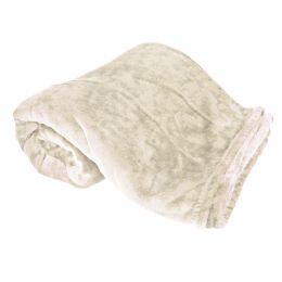 10 Bulk Cream Oversized Mink Touch Blanket 60 X 72 in