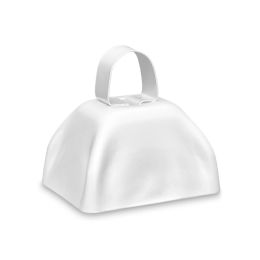 48 Bulk White Metal Cowbells