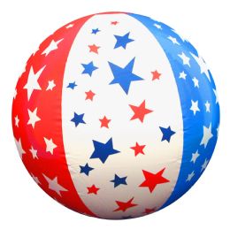 60 Bulk Inflatable 16 Inch Patriotic Stars Beach Balls (12-Piece)
