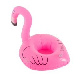 144 Bulk Inflatable Floating Flamingo Coasters (12-Piece)