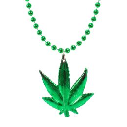 276 Bulk Weed Leaf Bead Necklaces 
