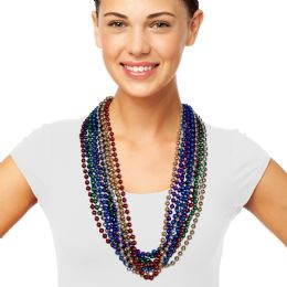 360 Bulk Assorted Color 7mm Bead Necklaces