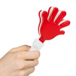 144 Bulk Red And White Hand Clappers (12-Piece)