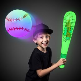 13 Bulk Led Inflatable Baseball And Bat Set