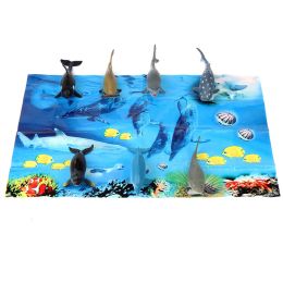 18 Bulk Shark and Whale Toy Figures