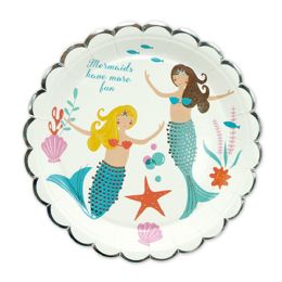 24 Bulk 7"/8ct Plate Mermaid