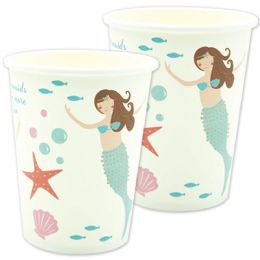 24 Bulk 9oz/10ct Cups Mermaid
