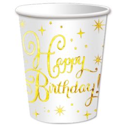 24 Bulk 9oz/10ct B'day Paper Cup