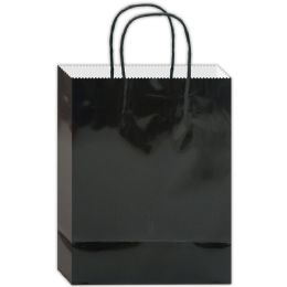72 Bulk Glossy Gift Bag Black/nm 72s 8.8x5.5x3.5"