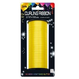 12 Bulk 100yd Ribbon Yellow