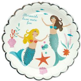 24 Bulk 9" 8ct Plate/mermaid