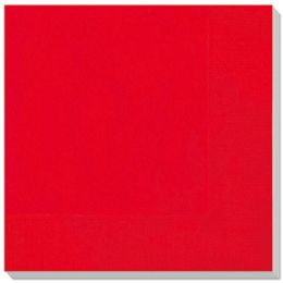24 Bulk Luncheon Napkin Red 20ct 13x13" 2-Ply
