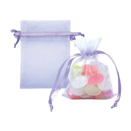 24 Bulk 3x4-inch/6ct Organza Pouche Lavender