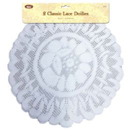 24 Bulk 16"/2pc Lace Doilies