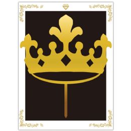 24 Bulk #97315gd Cake Topper Crown Gold