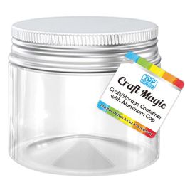 144 Bulk DIY wide mouth jar aluminum 8.5x8.5cm 407ml