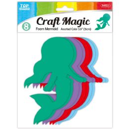 24 Bulk 8ct/15cm Eva Mermaid Astd Colors