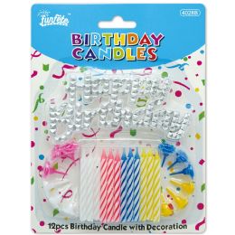 288 Bulk Birthday Candle Set With Decoration