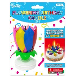 24 Bulk Lotus Candle W/music