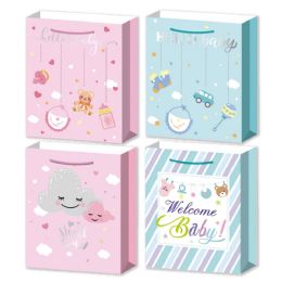 72 Bulk Baby Bag Glt 22x16.7x6.5/sl 72