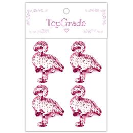 24 Bulk Sequin Flamingo Pink