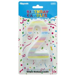 24 Bulk B'day Candle Rainbow #2