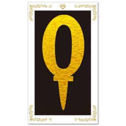 24 Bulk Cake Topper Gold #0 6.3-inch/16cm