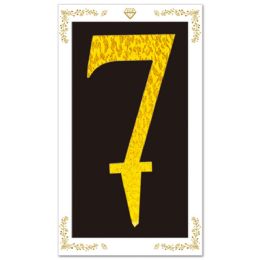 24 Bulk Cake Topper Gold #7 6.3-inch/16cm