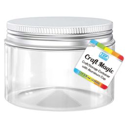 144 Bulk DIY wide mouth jar aluminum 8.5x6.5cm 335ml