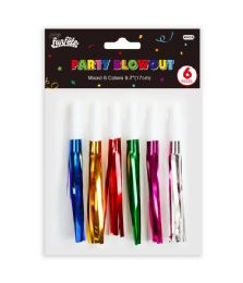 288 Bulk Colorful party blowout noise maker 17cm