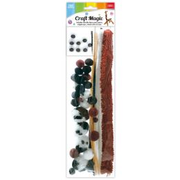 24 Bulk 44ct Diy Creativity Kit 24s Stems PoM-Pom Googly Eyes