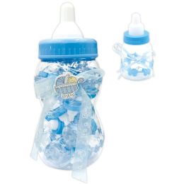 12 Bulk giant baby bottle Baby blue 12s 14.57hx7.15" 30-Piece 3.5"