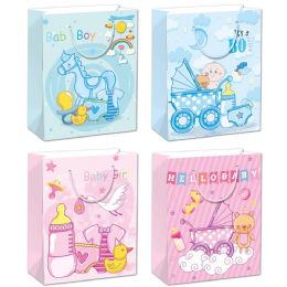 72 Bulk Baby Bag Glt 10.5x13x5.5-inch/l 72