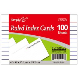 48 Bulk 4x6"/100ct Index Cards 48s